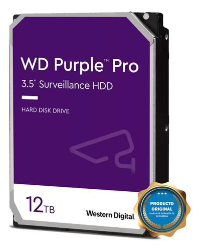 Disco Duro 12tb Western Digital Purple  Pro Videovigilancia 