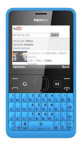 Nokia Asha 210 64 MB cian 32 MB RAM