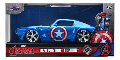 Marvel Avengers 1972 Pontiac Firebird Escala 1:32 Jada