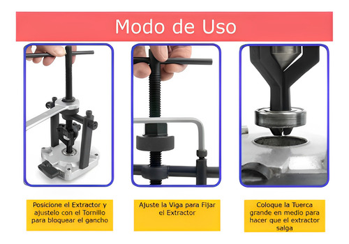 Extractor Rodamiento Interno Engranaje Cojinete