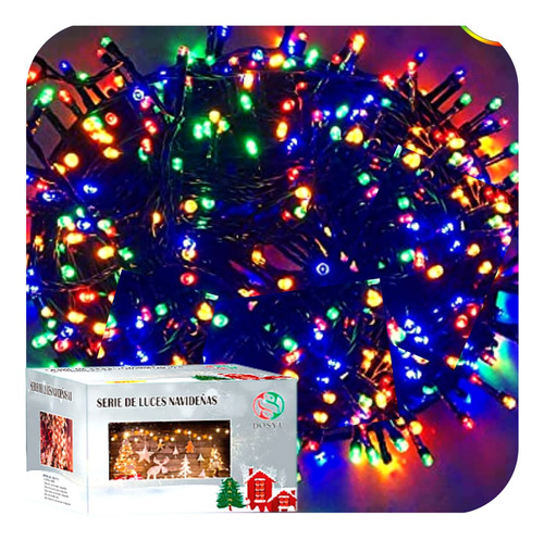 Serie Navideña Decorativa 500led Foco V3 8mts Tipo Cerillo