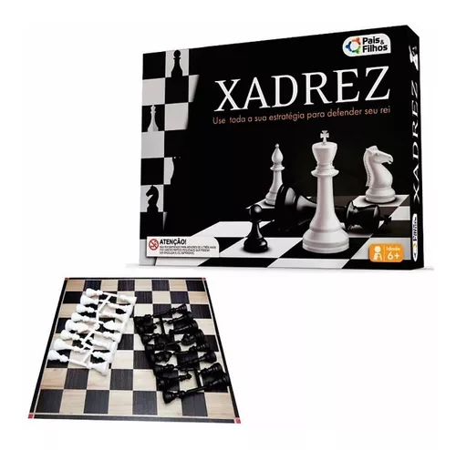 Jogo de xadrez rei tamanho real 5,4CM pais E filhos em Promoção na