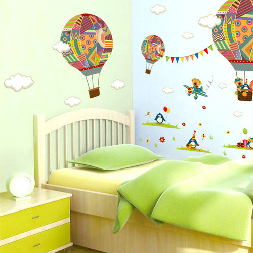 Pegatinas En D Removibles, Mural Artístico Para Niños Calien