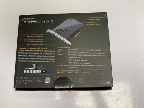 Tarjeta De Expansión Asus Thunderboltex 3-tr Para Tm Z490