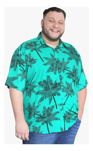 Camisa florida hotsell masculina plus size