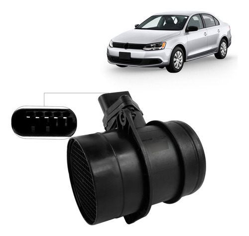 Sensor Maf Medidor Fluxo Ar Jetta 2.5 2005 A 2010 07c906461