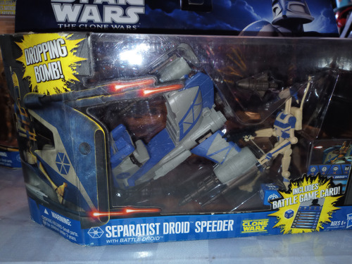 Star Wars Clone Wars Separatist Droid Speeder With Battle Dr (Usado)
