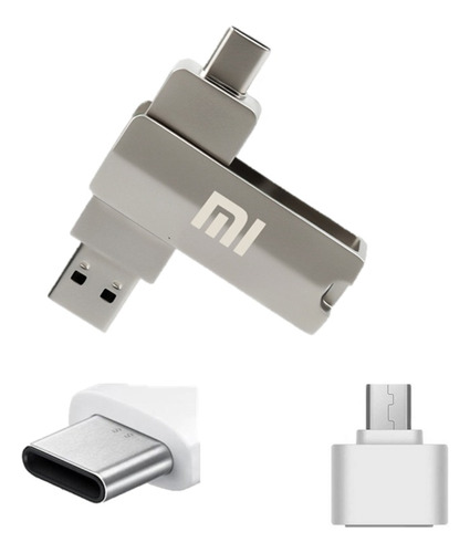 Usb Flash Xiaomi 2 En 1 Pen Drive Mental 128g Adaptadores