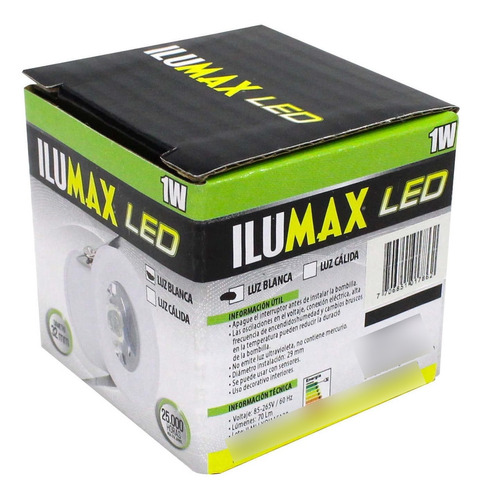 Mini Downlight Led 1w Luz Blanca