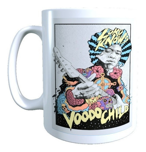 Taza Diseño 2 Jimi Hendrix Guitarrista Hippie Rock Poster