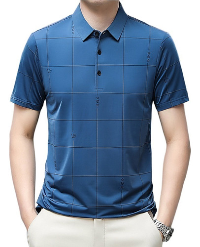 Nuevo Casual Solapa Hombre Quick Dry Polo Verano 2024