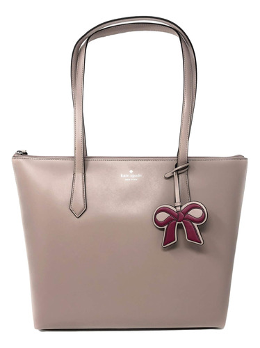 Bolso Tote De Cuero Kate Spade New York Cassy En Gris Topo