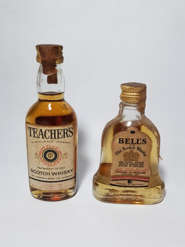 Antiguas Muestras Whisky Bells Y Teacher's Lote X2 Mag 57105