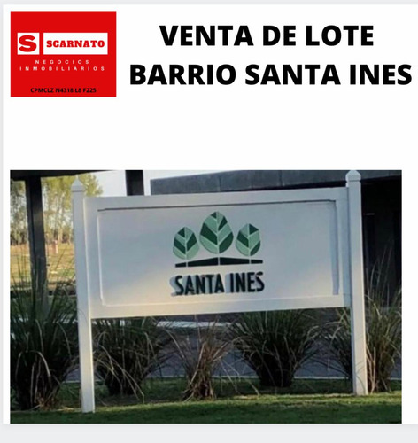 Venta De Lote Terreno Barrio Santa Ins