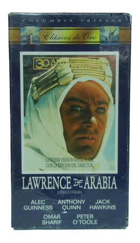 Lawrence De Arabia Vhs Con Peter O´toole, Edición Original