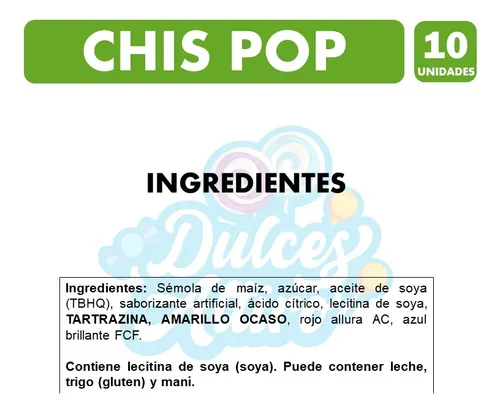 Chispop Tamaño Colación De Evercrisp (pack Con 10 Unidades)