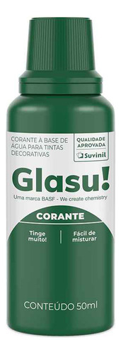 Tinte Entonador Para Pinturas Latex Acrilico Glasu! Color Verde