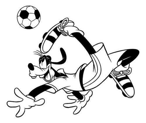 Vinilo Decorativo Goofy Fútbol