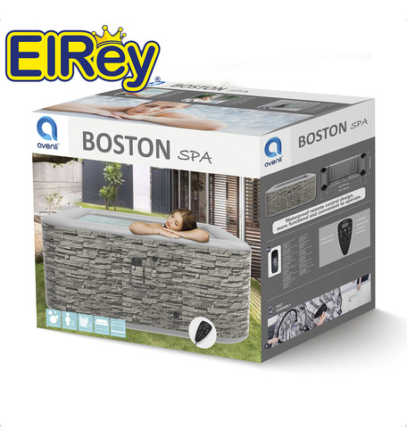 Jaccuzzi Jilong Boston Spa Inflable Hidromasaje 580 L El Rey