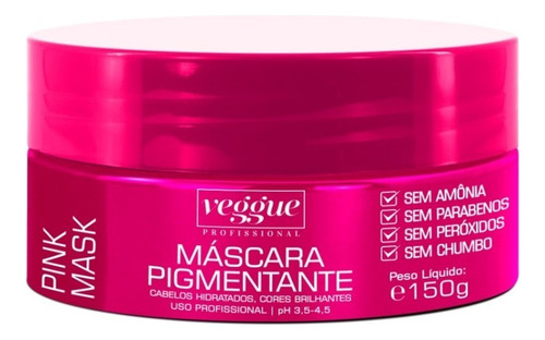  Matizador E Tonalizante Rosa Pink Veggue Profissional 150ml