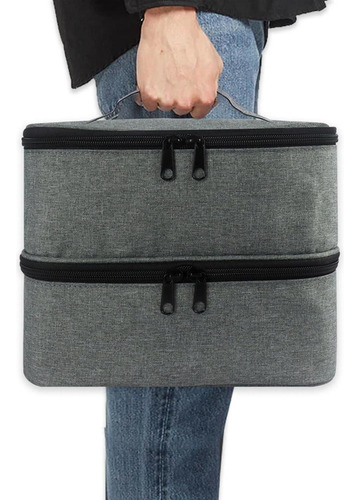 Kit De Maquillaje Bolsa De Cosmeticos Doble Capa Bolsa Mujer