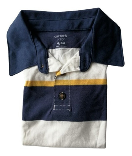 Camiseta Niño Marca Carters T4 Años Original Tipo Polo