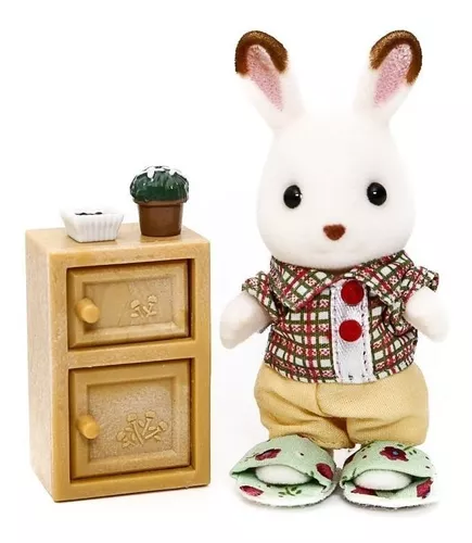 Sylvanian Families Baño Y Figura Chocolate Rabbit Brother