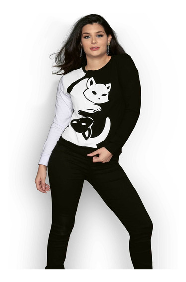 sudadera negra mujer lisa