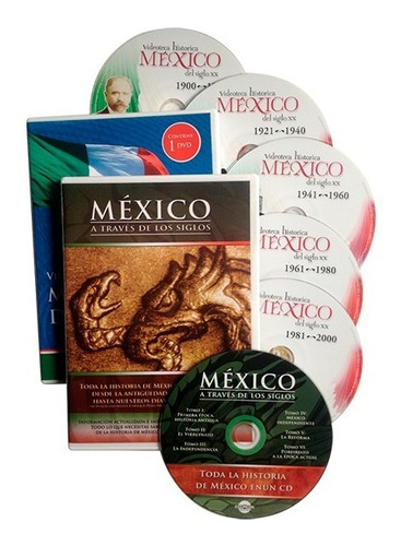 Imagen 1 de 5 de México A Través De Los Siglos 1 Cd-rom 5 Dvd