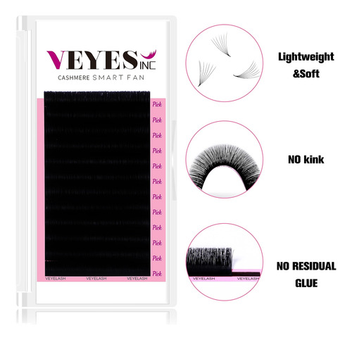 Veyes Inc Extensiones De Pestanas Con Abanico Inteligente De