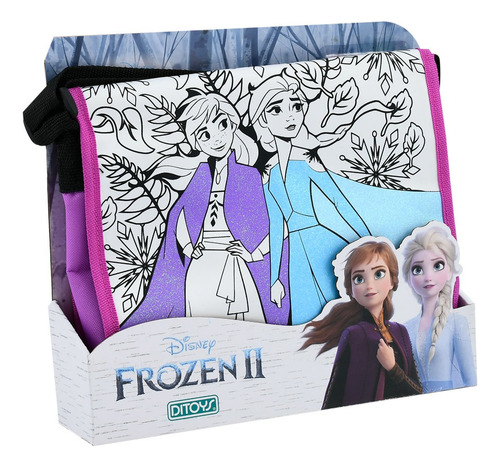 Imagen 2 de 9 de Cartera Para Colorear Pintar Personaje Frozen 2 Elsa Anna Ed