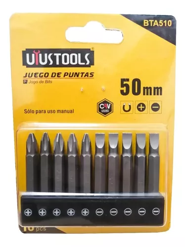 Juego Puntas Destornillador X 10 Uds Bta510 Uyustools