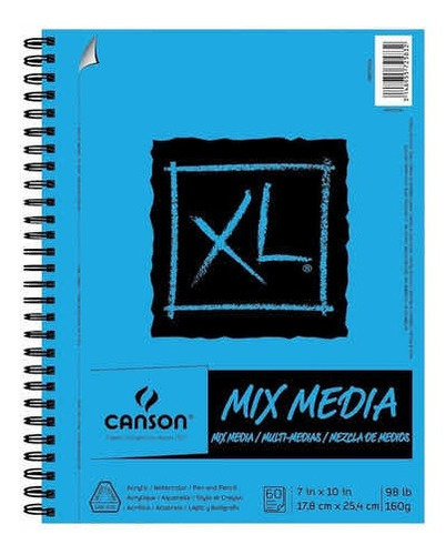 Imagen 2 de 2 de Album Canson Mix Media 60 H 17.8 X 25.4 Cm