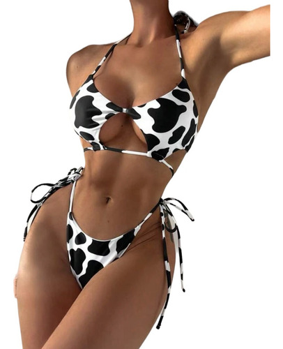 Conjunto Bikini Estampa Cow Vaca