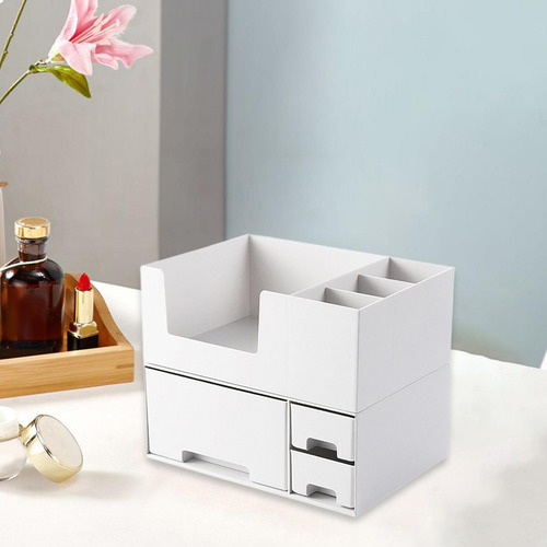Organizador De Escritorio Elegante Para Maquillaje Y