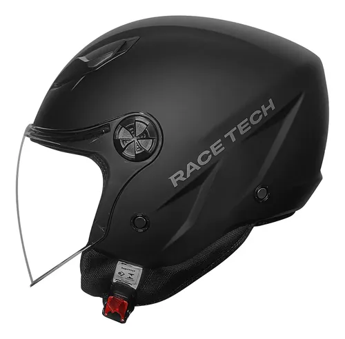 Capacete Race Tech Play Monocolor Preto Fosco Tamanho Do Capacete