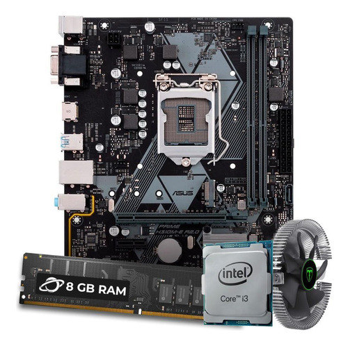 Kit Upgrade Intel I3 8100t + Asus H310m-e R2.0br + 16gb Ddr4