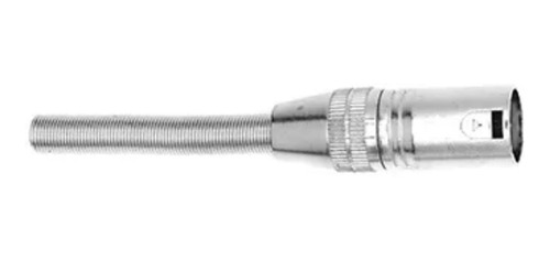 Plug Canon Xlr Macho Com Mola Metal Starcable 3 Pinos