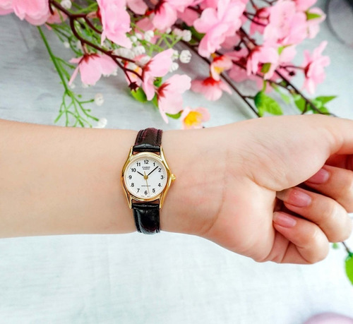 Reloj Dama Casio Enticer Ltp-1094q-7b1 Análogo Correa Piel
