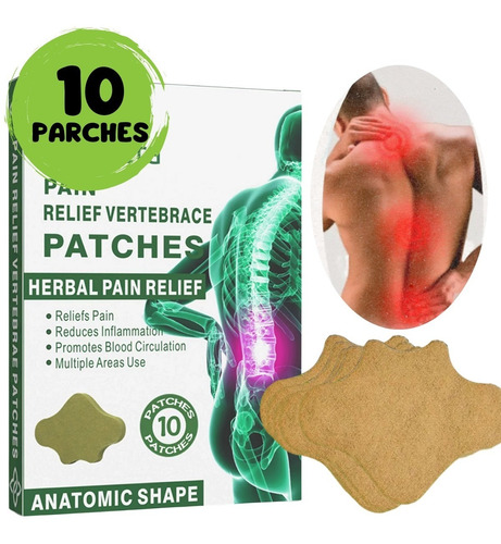 Parches Dolor Lumbar/ Vertebra  Alivio Inmediato 10 Parches