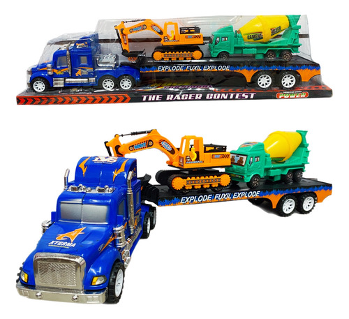 Nodriza Trailer Fricción Camiones Construcción Excavadora