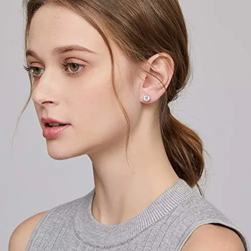 Pendientes De Diamantes Hombres Mujeres Pendientes De Tuerca