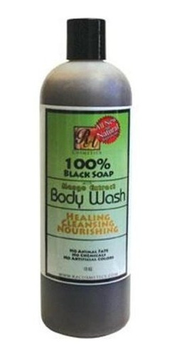 Gel Para Baño Y Ducha - 100% Black Soap Body Wash Mango Scen