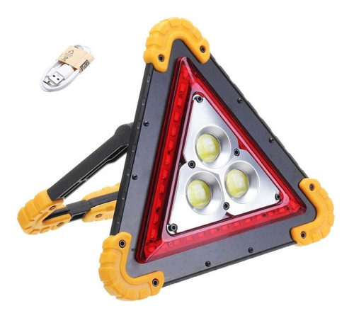 Triangulo Emergencia Baliza Led Auto Camioneta Con Linterna