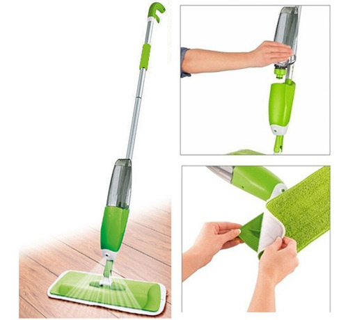 Imagen 4 de 5 de Mopa Spray Rociador Trapeador Dispenser Lampazo Piso Plana