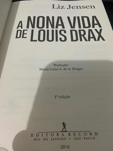 Livro A Nona Vida De Louis Drax - Liz Jensen