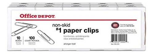 Clips De Papel De Marca De Oficinas, Número 1 Regular, No