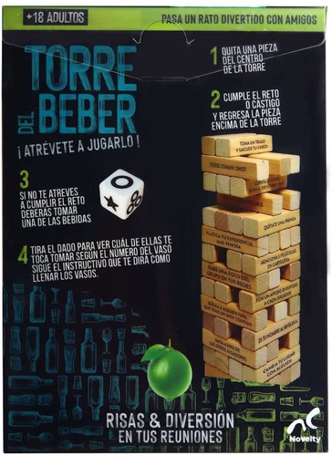 Torre Del Beber Bloques De Madera Con Shots De Castigo +18
