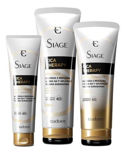 Combo Siàge Cica-therapy: Shampoo + Condicionador + Leave-in