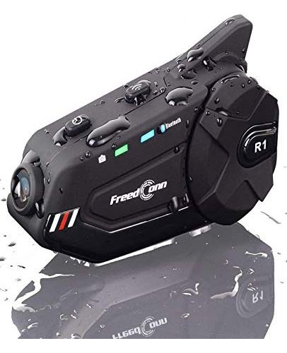 Freedconn R1plus - Casco De Motocicleta Con Bluetooth E Inte